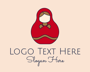 Souvenir - Russian Matryoshka Doll logo design