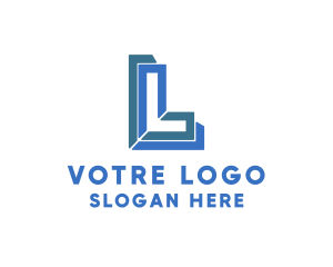 Geometric Modern Letter L Logo