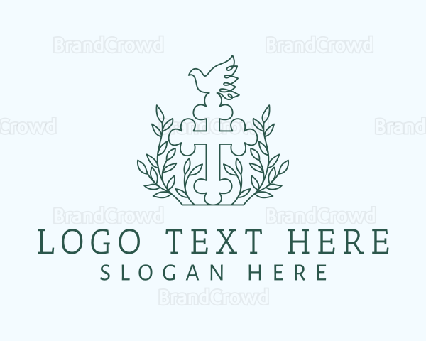 Biblical Cross Dove Logo