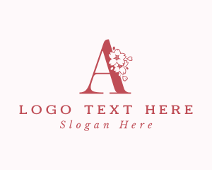 Floristry - Floral Styling Letter A logo design