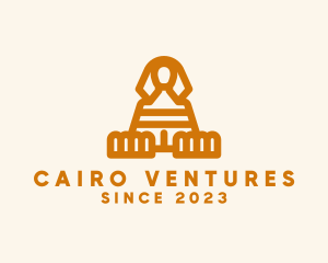 Cairo - Egyptian Sphinx Statue logo design