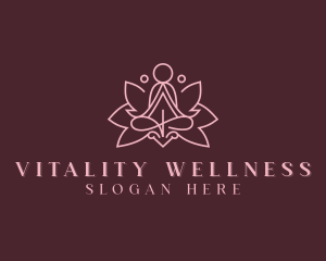 Lotus Yoga Wellness logo design