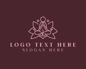 Mindfulness - Lotus Yoga Wellness logo design