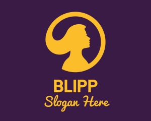 Vip - Golden Elegant Hair Salon logo design