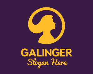 Expensive - Golden Elegant Hair Salon logo design