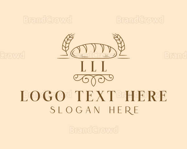 Wheat Bread Baking Logo