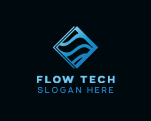 Wave Tech Company logo design