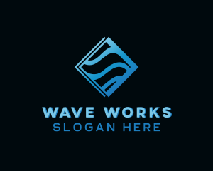 Wave Tech Company logo design