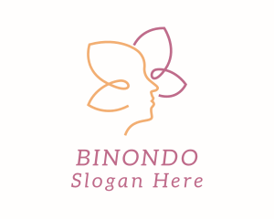 Woman Flower Beauty Salon  Logo