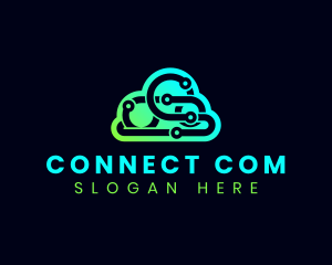 Cyber Technology Cloud logo design