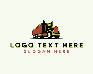 Trucker - Transport Roadie Truck logo design