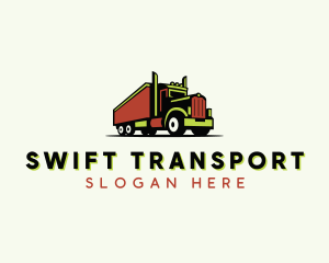 Transport Roadie Truck logo design