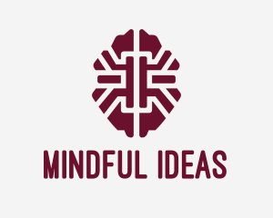 Thought - Mental Brain Pattern logo design