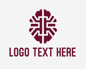 Symmetrical - Mental Brain Pattern logo design