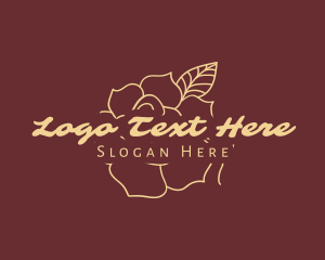 Hotel - Elegant Rose Flower logo design