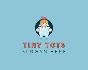 Girl Tooth Pediatric Dentistry logo design