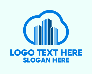 City Development - Realty Cloud Towers logo design