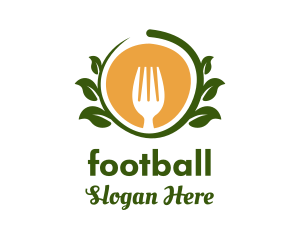 Vegan Restaurant Badge  Logo