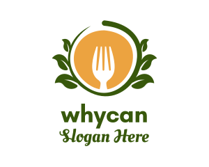 Vegan Restaurant Badge  Logo