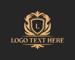 Jewelry - Luxury Ornate Shield Crest logo design