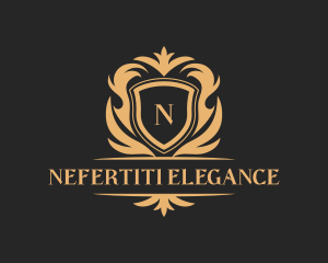 Luxury Ornate Shield Crest logo design