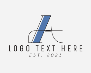 Letter A - Broadway Typography Studio logo design