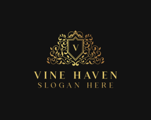 Royal Shield Vine logo design