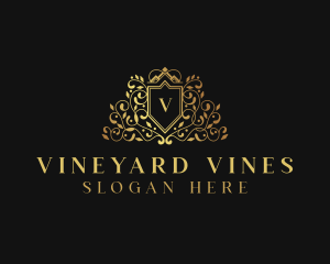 Royal Shield Vine logo design