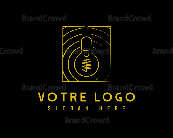 Electric Light Bulb Lighting Logo