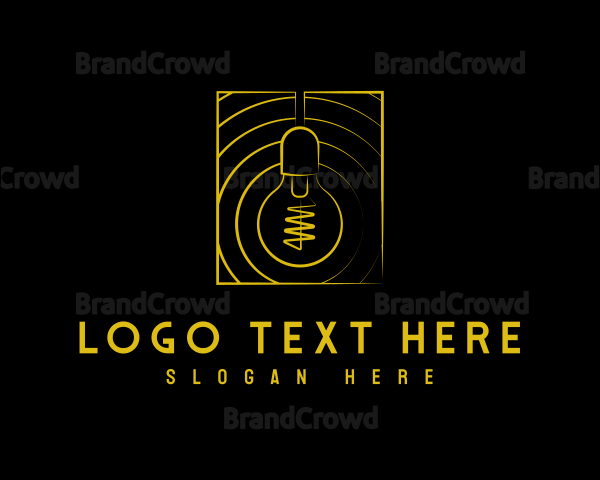 Electric Light Bulb Lighting Logo