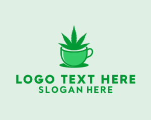 Hemp - Cannabis Coffee Cafe logo design