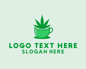 High - Cannabis Coffee Cafe logo design