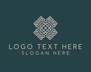 Sewing - Textile Craftsman Pattern logo design