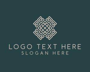 Rattan - Textile Craftsman Pattern logo design