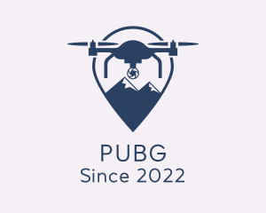 Surveillance - Drone Mountain GPS logo design