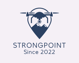 Drone - Drone Mountain GPS logo design