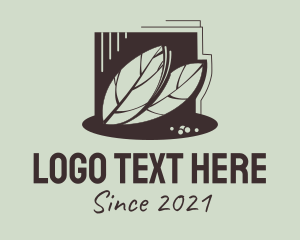 Silhouette - Bay Leaf Ingredient logo design