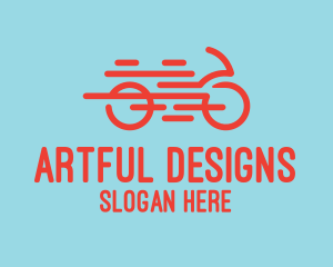 Fast Orange Bike logo design