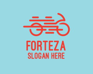 Fast Orange Bike logo design