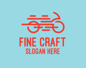 Fast Orange Bike logo design