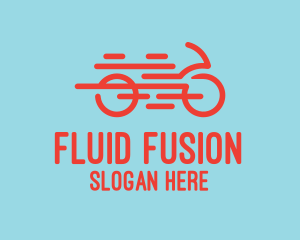 Fast Orange Bike logo design