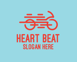 Fast Orange Bike logo design