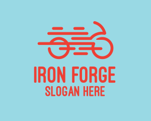 Fast Orange Bike logo design