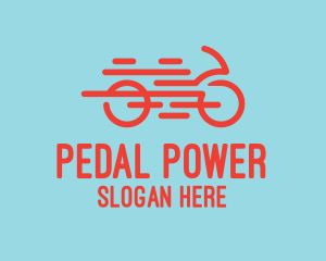 Fast Orange Bike logo design