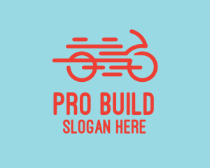 Fast Orange Bike logo design