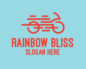 Fast Orange Bike logo design