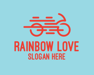 Fast Orange Bike logo design