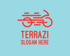 Fast Orange Bike logo design