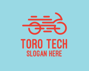 Fast Orange Bike logo design