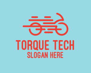 Fast Orange Bike logo design